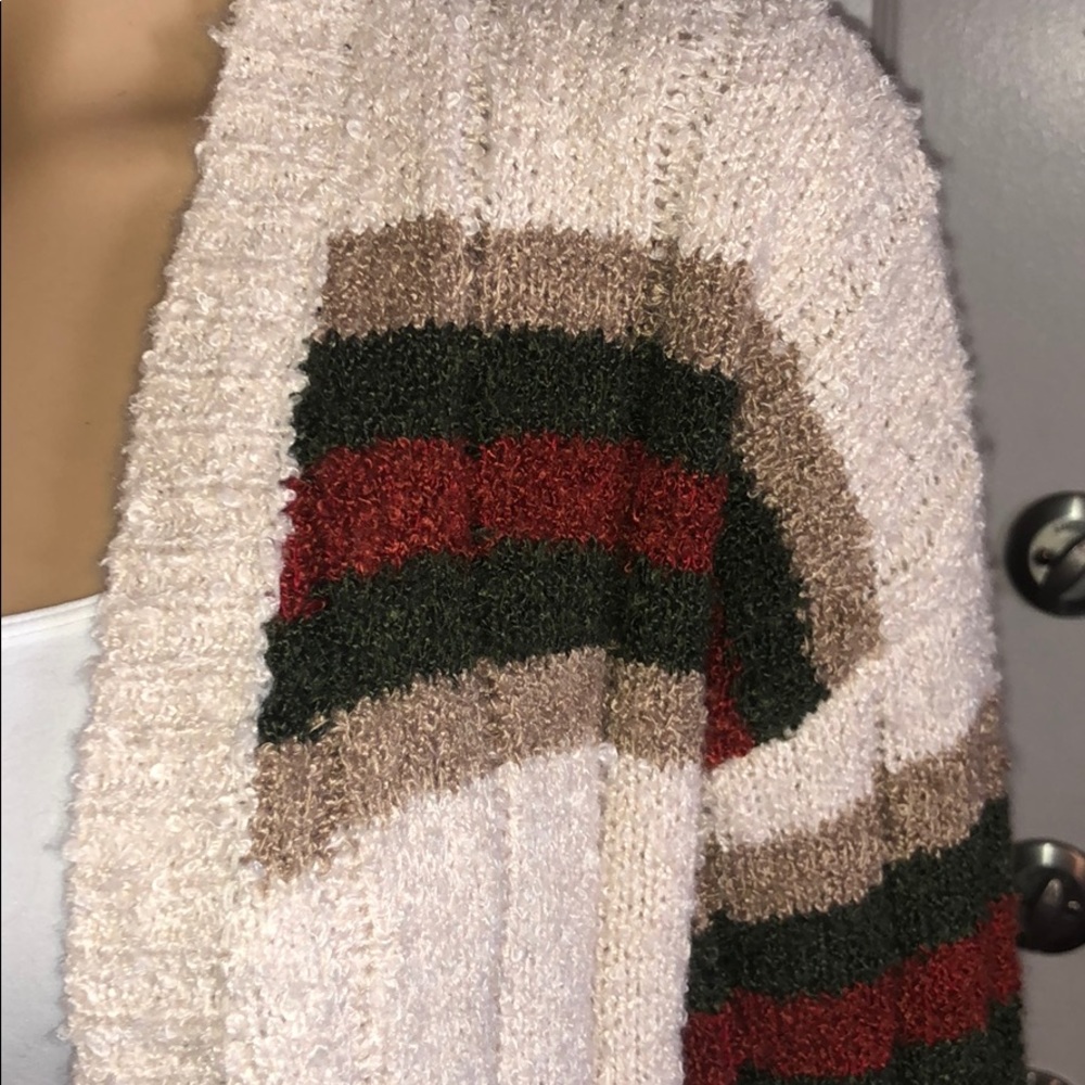Super soft very cute striped cardigan. Small - Picture 2 of 7